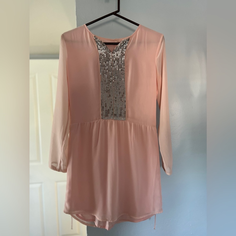 Pink Sequin dress Size 14 (juniors)